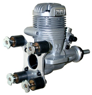 Engine with Elastomeric Mounts